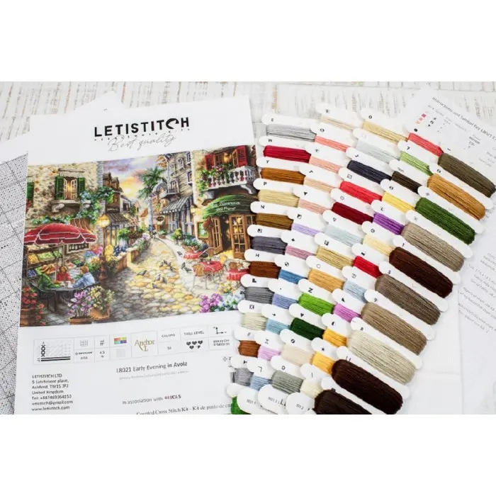 L8021 Ранній вечір в Авола. Letistitch. Набір для вишивки хрестиком