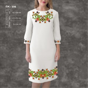 Плаття жіноче з рукавами ПЖ-225. Заготовка під вишивку