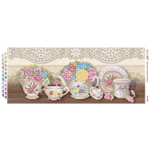 ПМ-4093 "Сервіз Прованс". Схема для вишивки бісером