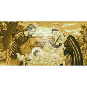 СР-с Свята родина (сепія). Схема для вишивки бісером