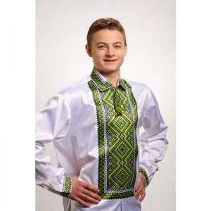 Заготовка чоловічої вишиванки "Вогняна" для вишивки бісером (СЧ016кБнннн)