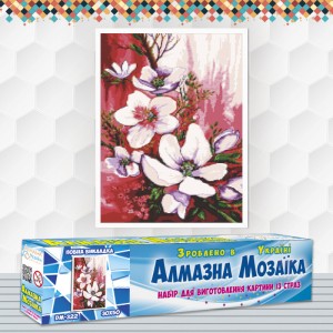 Алмазна вишивка (набір) "Гілка магнолії" (DM-322)