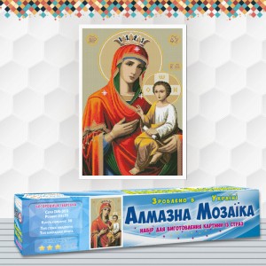 Алмазна вишивка (набір) "Богородиця Іверська" (DM-393)