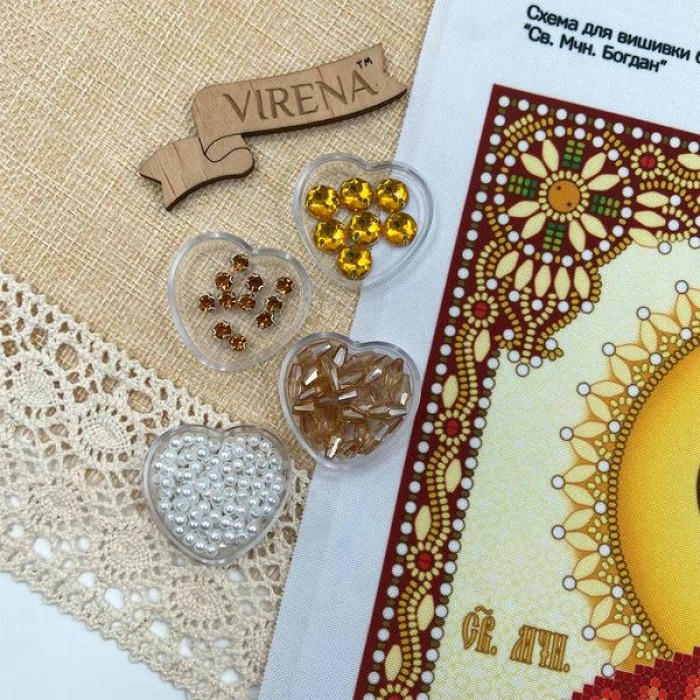 Cв. Муч. Богдан А4Р-666 (А4Р-666). Схема для вишивки бісером