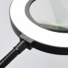 Лупа гнучка з прищіпкою та LED-підсвічуванням та живленням від мережі 22155B