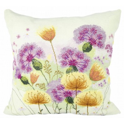 ВТ-255 Подих літа. Набір для вишивки подушки хрестиком. Crystal Art.