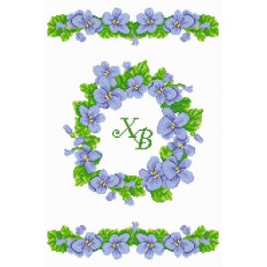 ХВВГ-163. Великодній рушник. Схема для вишивки бісером.