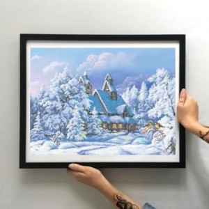 Схема картини Золота Підкова ЗПП-029 "Казкова зима" для вишивання бісером на шовку