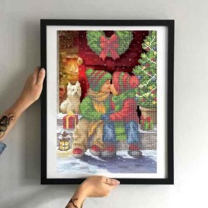 Схема картини Золота Підкова ЗПНМ-011 "Перший поцілунок" для вишивання бісером на шовку