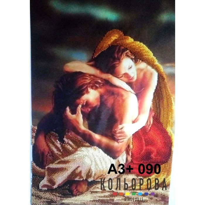 Картина для вишивки формату A3+ 090 "Не журись...Я поряд!"