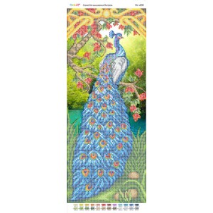 ПМ-4090 "Павич". Схема для вишивки бісером