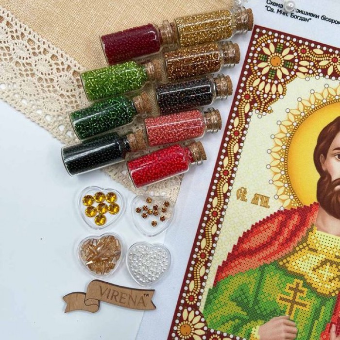 Cв. Муч. Богдан А4Р-666 (А4Р-666). Схема для вишивки бісером