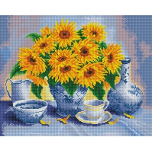 Набір для алмазної мозаїки ColorArt "Соняхи" 40х50см SP054