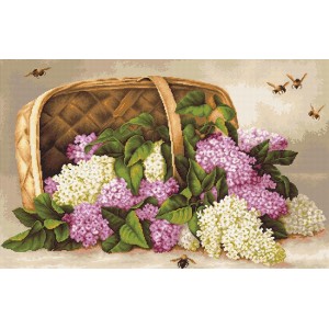 G501 Кошик з бузком. Набір для вишивки хрестиком Luca-S