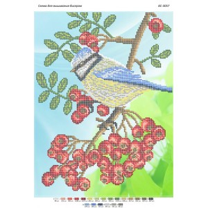 БС-3057 Синичка. Схема для вишивки бісером