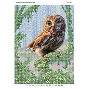 БС-3131 Совушка. Схема для вишивки бісером