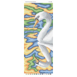 ПМ-4006 "Лебеді". Схема для вишивки бісером