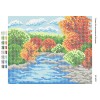БС-4031 Осінь біля річки. Схема для вишивки бісером