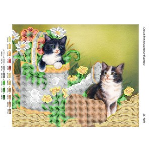 БС-4104 Котики. Схема для вишивки бісером