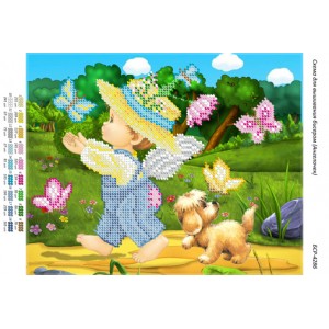 БСР-4286 Янголятко. Схема для вишивки бісером