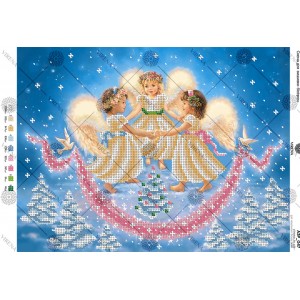 Схема для вишивки бісером "Янголята" (А3Р-047)