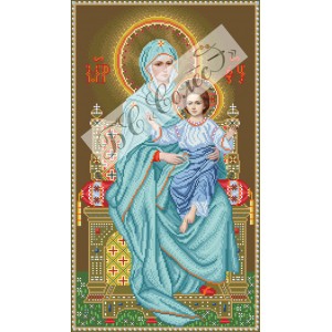 БТ Богородиця на Троні Схема для вишивки бісером