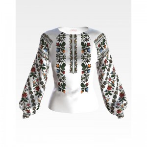 Заготовка жіночої вишиванки "Сокальська троянда" для вишивки бісером (БЖ154кБнннн)