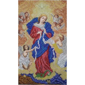 БРВ-м Богородиця, що розв’язує вузли (мала). Схема для вишивки бісером