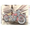 БС-3317 Мотоцикл червоний (частк. вишивка). Схема для вишивки бісером