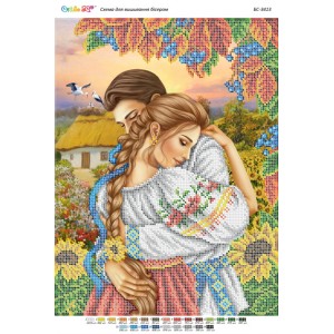 БС-3413 Закохані ІІ (частк. вишивка). Схема для вишивки бісером