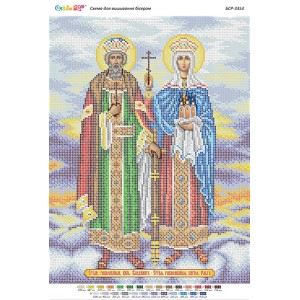 БСР-3353  Св. князь Володимир і княгиня Ольга. Схема для вишивки бісером