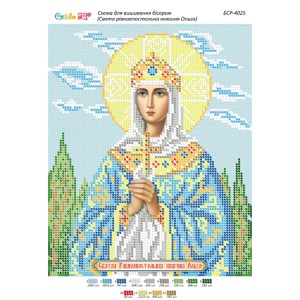 БСР-4025 Св. Рівноапостольна княгиня Ольга. Схема для вишивки бісером