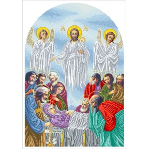 І-УБ Усіпіння Богородиці  Схема для вишивки бісером