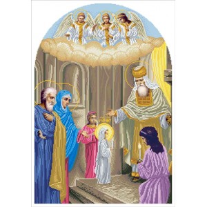 І-ВБ Введення Богородиці. Схема для вишивки бісером