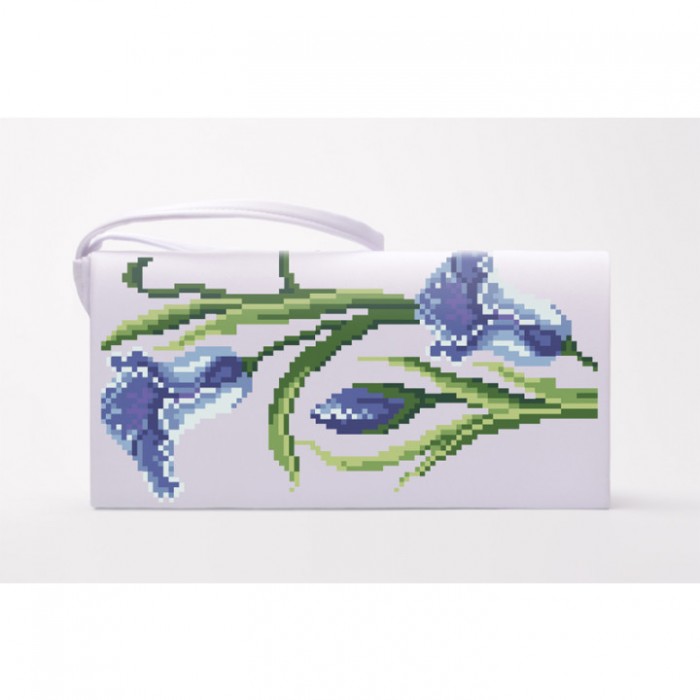 Заготовка клатча "Іриси" для вишивки бісером (КЛ015кБ1301)