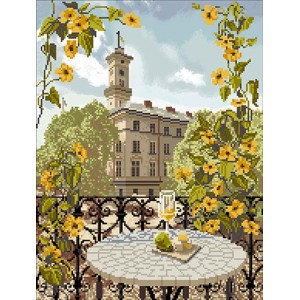 ЛЛР Львівська ратуша. Схема для вишивки бісером