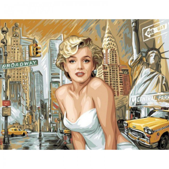 Алмазна вишивка (набір) "Легендарна Мерелін Монро" (DM-405)