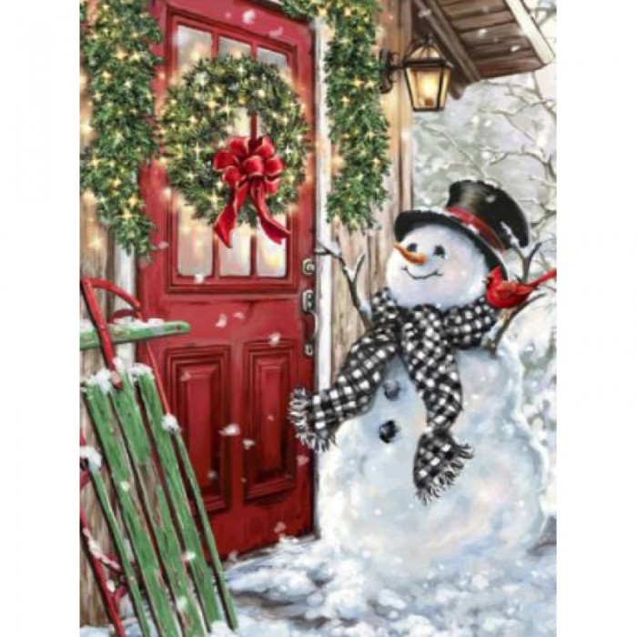 Алмазна вишивка (набір) "Cніговик" (DM-416)