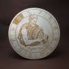 Органайзер для бісеру з дерев'яною кришкою на 32 клітинки знаки зодіаку. Водолій (060243)