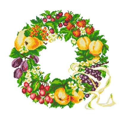 РСВ-022. Схема для вишивки бісером Серветка до Спаса.