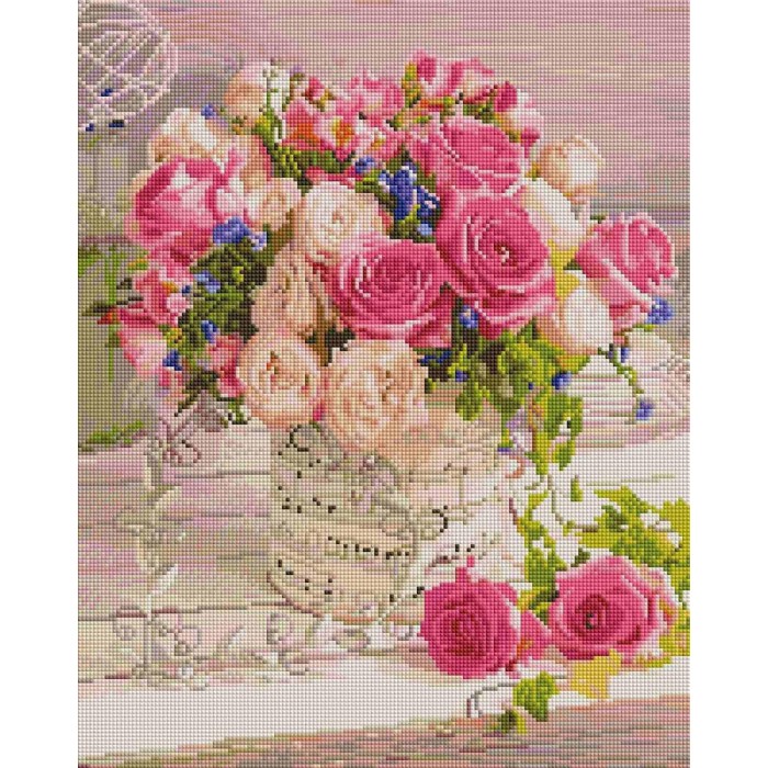 Алмазна мозаїка 40х50 "Красиві троянди" SP083
