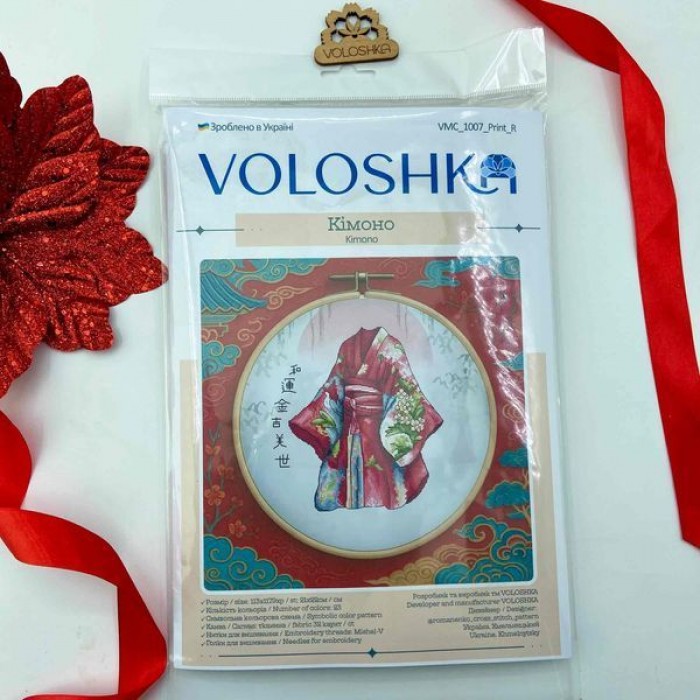 Набір для вишивки хрестиком "Кімоно" VМС-1007-Print-R для вишивки нитками (VMC 1007 Print R)