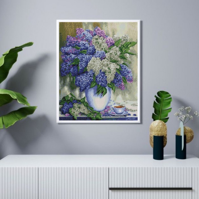 Алмазна мозаїка 40х50 "Букет бузку" SP075