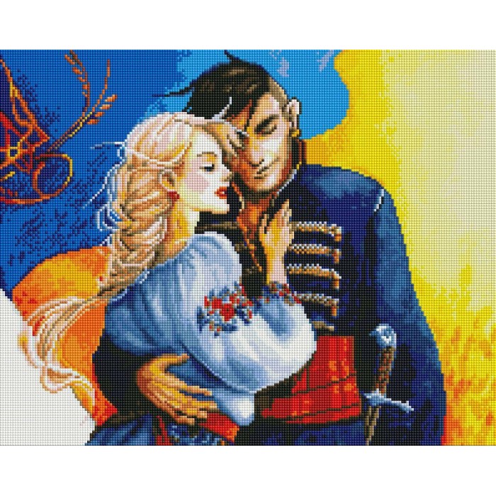 Алмазна мозаїка 40x50 "Козак і козачка" SP116