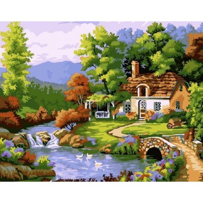 Набір алмазної мозаїки ColorArt 40х50 "Будинок моєї мрії" SP004