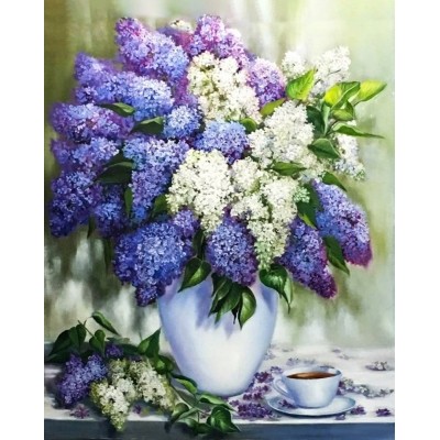 Алмазна мозаїка 40х50 "Букет бузку" SP075