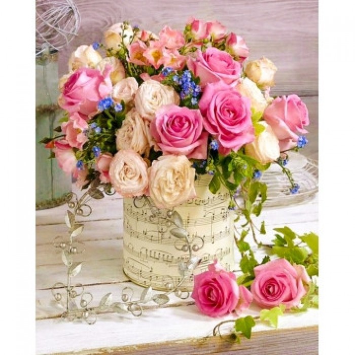 Алмазна мозаїка 40х50 "Красиві троянди" SP083