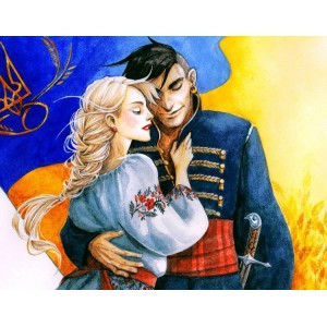 Алмазна мозаїка 40x50 "Козак і козачка" SP116