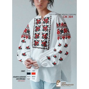 СЖ 364 (СвР). Заготовка жіночої сорочки для вишивки