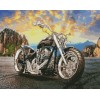 Алмазна мозаїка 40x50 "Мотоцикл" SP125